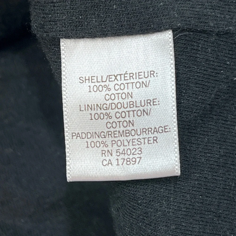 Banana Republic Mens Herringbone Quilted Vest Gray Full Zip Mock Neck Small